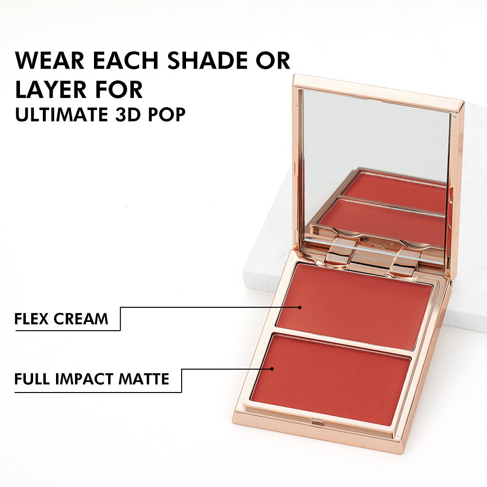 Velvetlush Double-Take Cream & Powder Blush Duo